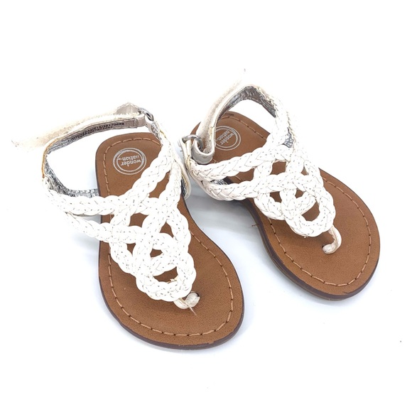 wonder nation Other - Wonder Nation White Baby Girl Sandals Size 3